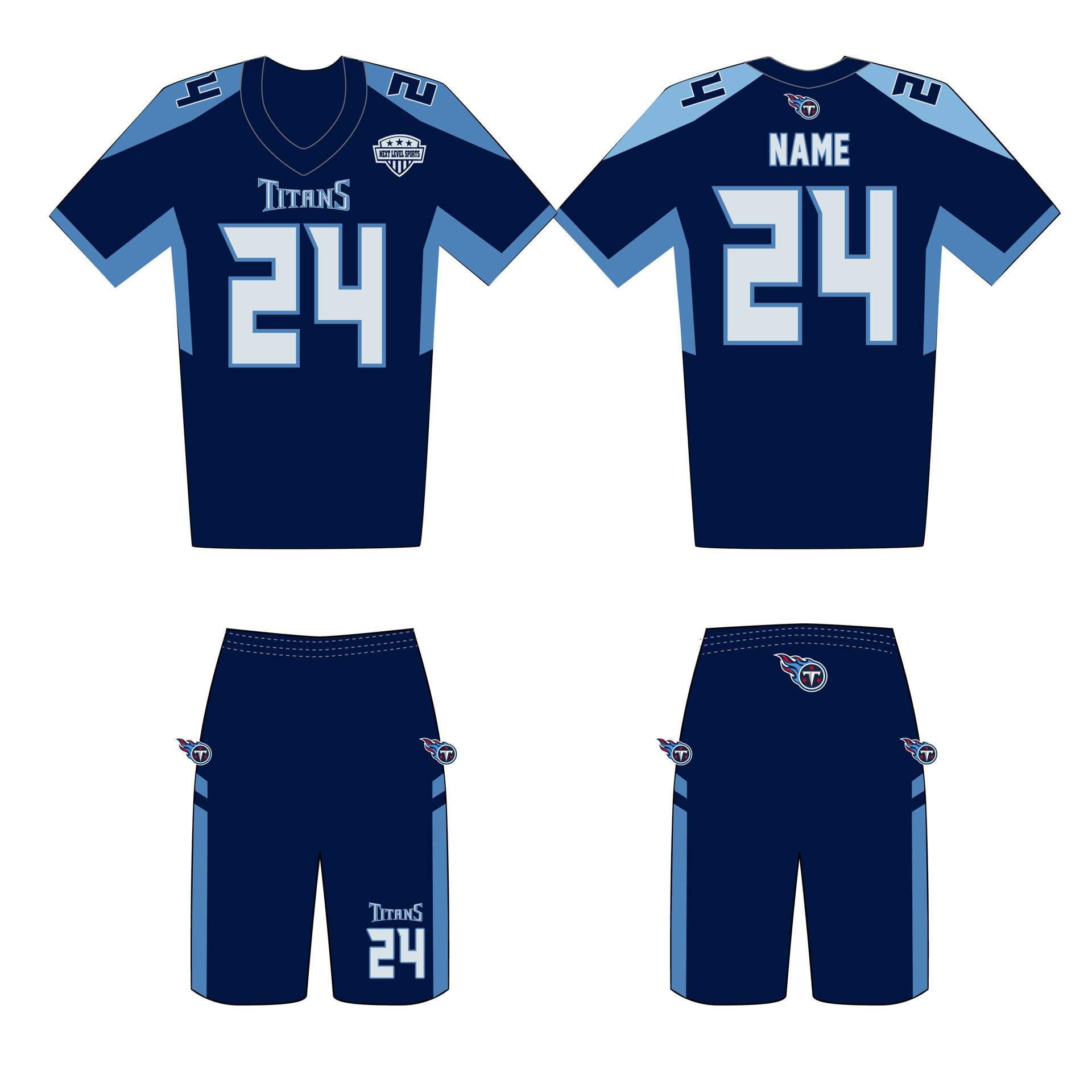 Team Pride Wear. Flag Football Custom Uniforms