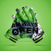 Picture of ALWAYS OPEN  GREEN CUSTOM GLOVES