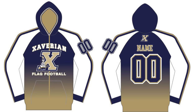 Picture of XAVERIAN FULL ZIP FULL FRONT  LOGO HOODIE