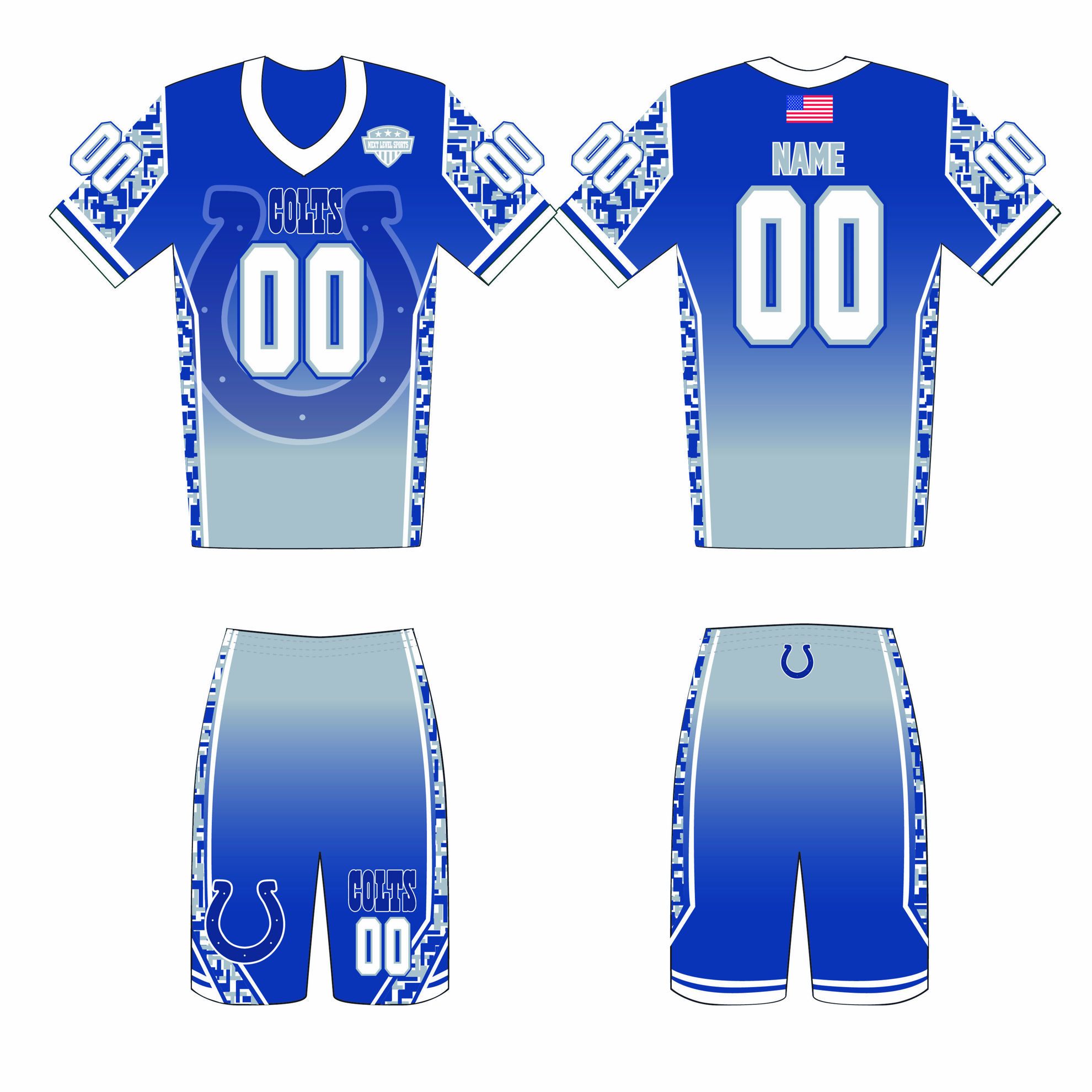 Team Pride Wear. Flag Football Custom Uniforms