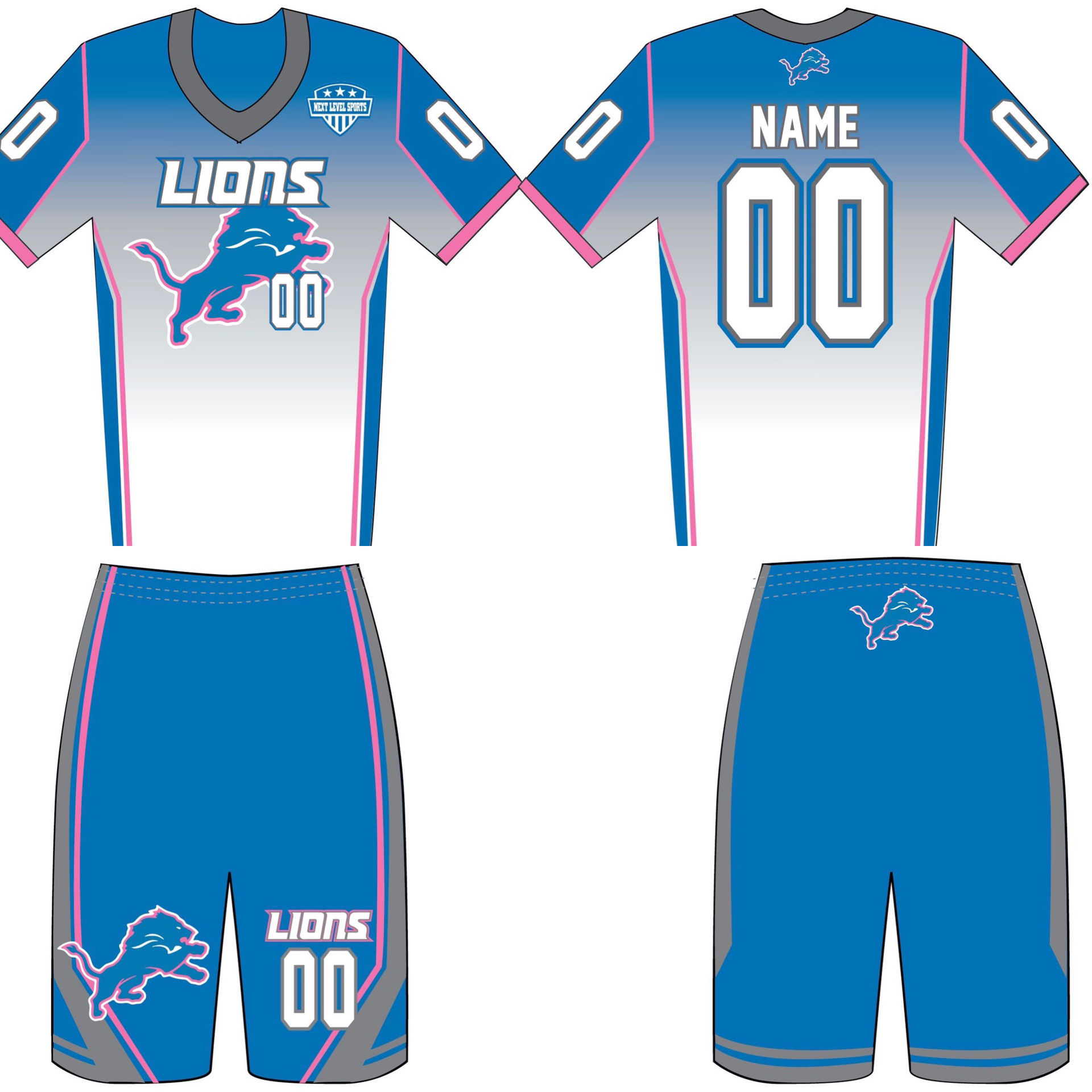 Team Pride Wear. Flag Football Custom Uniforms