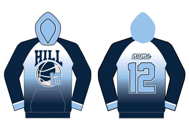 Picture of HILL  CUSTOM SUBLIMATED PRO HOODIE