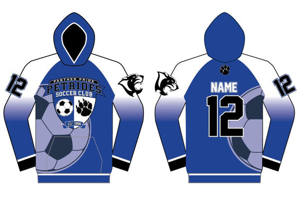 Picture of PANTHERS CUSTOM SUBLIMATED  HOODIE