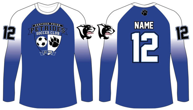 Picture of PANTHERS  CUSTOM SUBLIMATED LONG SLEEVE SHIRT