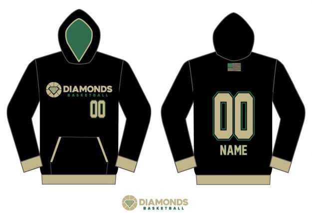 Picture of DIAMONDS CUSTOM SUBLIMATED  HOODIE