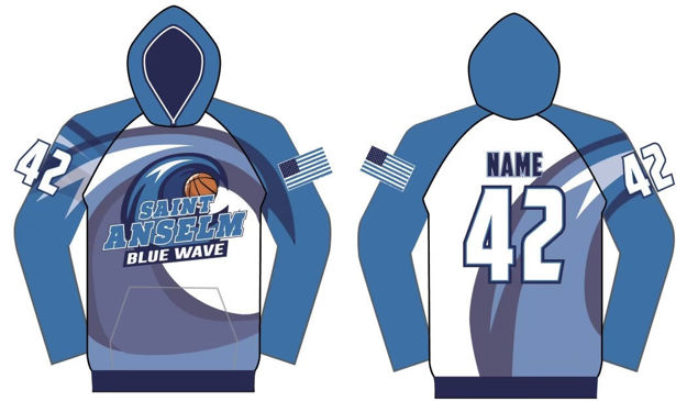 Picture of ST ANSELM  CUSTOM SUBLIMATED  HOODIE